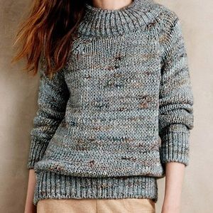 Anthropologie- MOTH Marled Mockneck Pullover